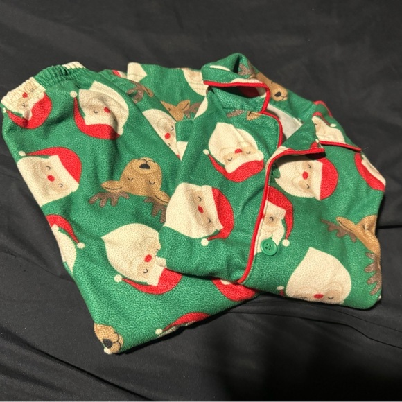 5T Christmas Santa Pajanas! With class c button down. Super cute and fun. - Picture 2 of 8